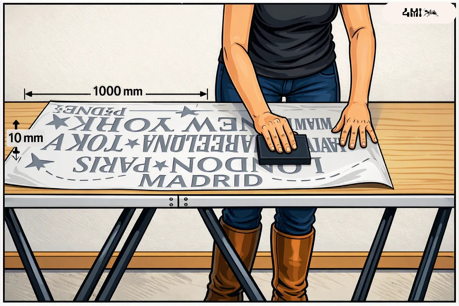 Preparación del material